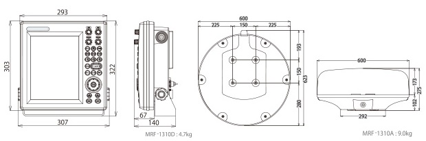 MRF-1310 寸法