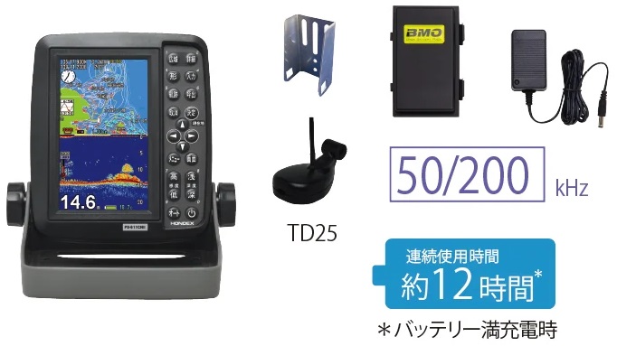 PS-611CNⅡ HONDEX 5型 ポータブル GPS 魚探 販売