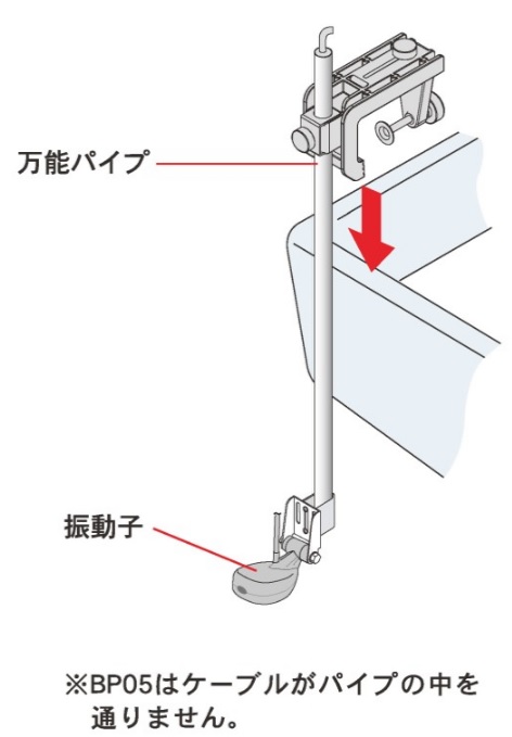 万能パイプ取付 TD25