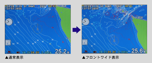 フロントワイド設定