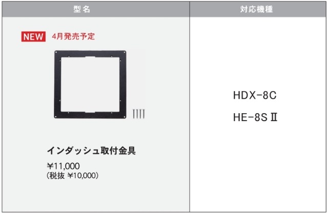 インダッシュ取付金具