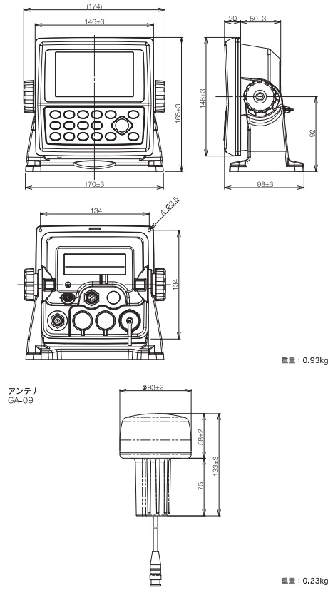 KGP-915 寸法